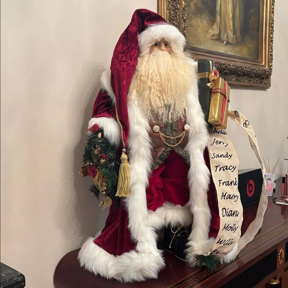 Kirkland Large Decorative Santa Statue 30” Tall